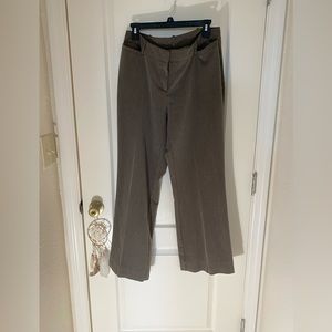 Worthington Women's Curvy Fit Dress Pants Brown Size 10 Straight Leg Stretch